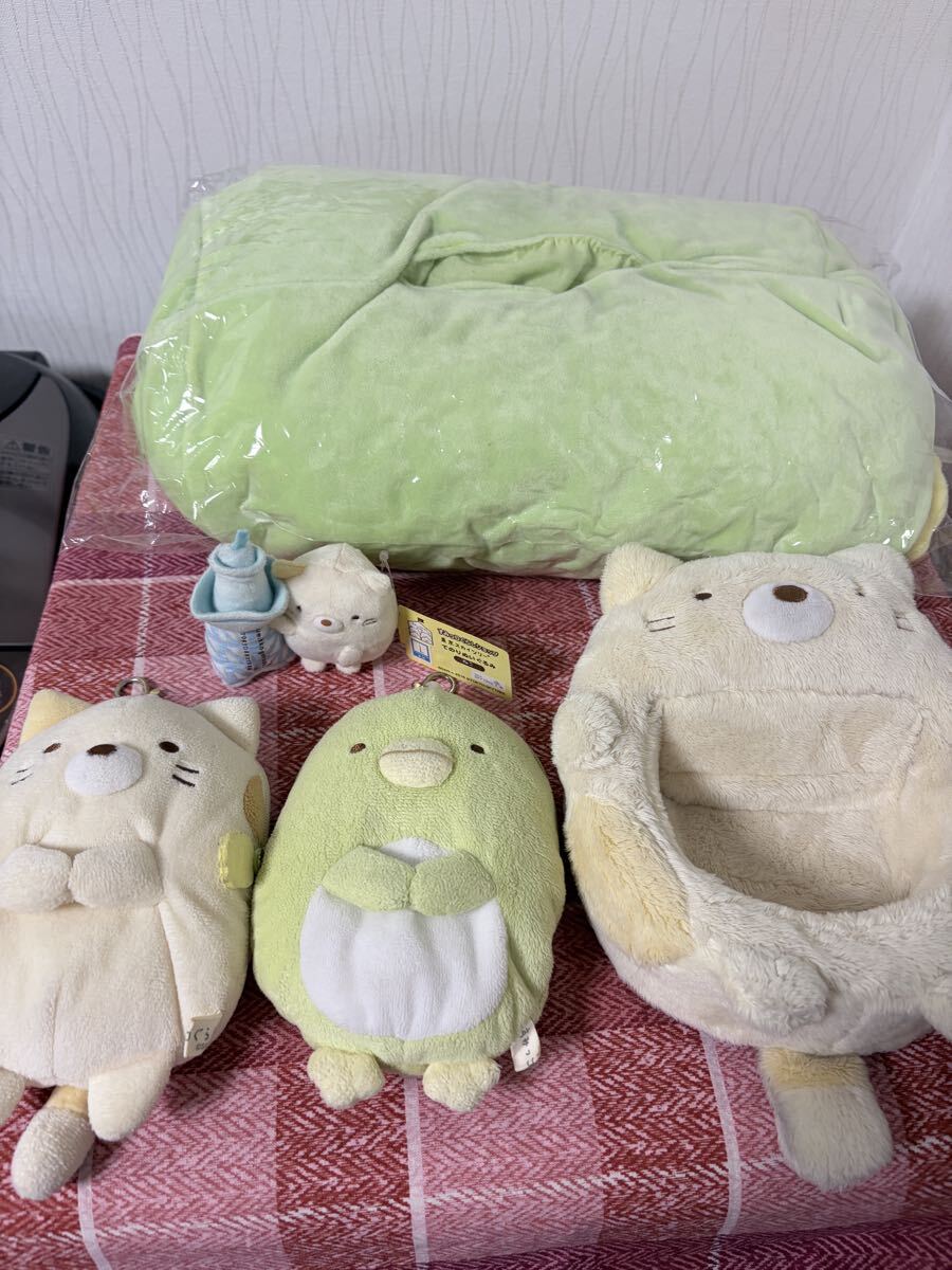 すみっコぐらし まとめ売り ぬいぐるみティッシュカバー リール付パスケース 小物入れ ねこ ぺんぎん? スカイツリー限定 てのりぬいぐるみ拍卖