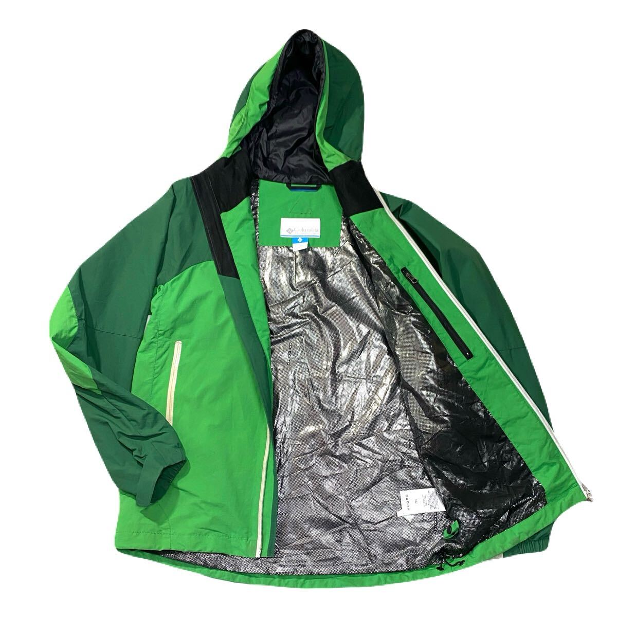 CLOUMBIA コロンビア マウンテンパーカー OMNI HEAT オムニヒート アウトドアウェア スポーツ レジャー シェルパーカー メンズS グリーン 拍卖