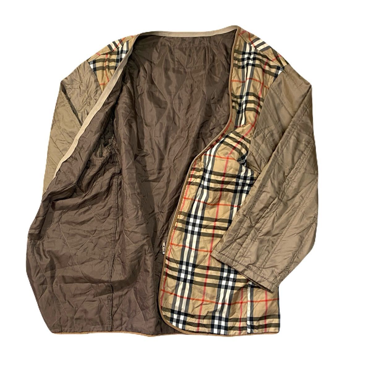 BURBERRY バーバリー ノバチェック キルティングインナー アウター ジャケット ベージュ系 メンズ ユニセックス 三陽商会 拍卖