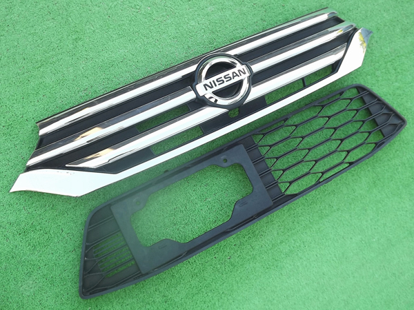 ●準良品,メッキ,前期★デイズルークスB21Aフロントラジエーターグリル★純正,バンパーグリル,ロア,アンダー,下,セット★Re:P拍卖