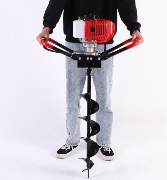 エンジンオーガー52cc 穴掘り機 アースオーガー 選べるドリル1本付き拍卖