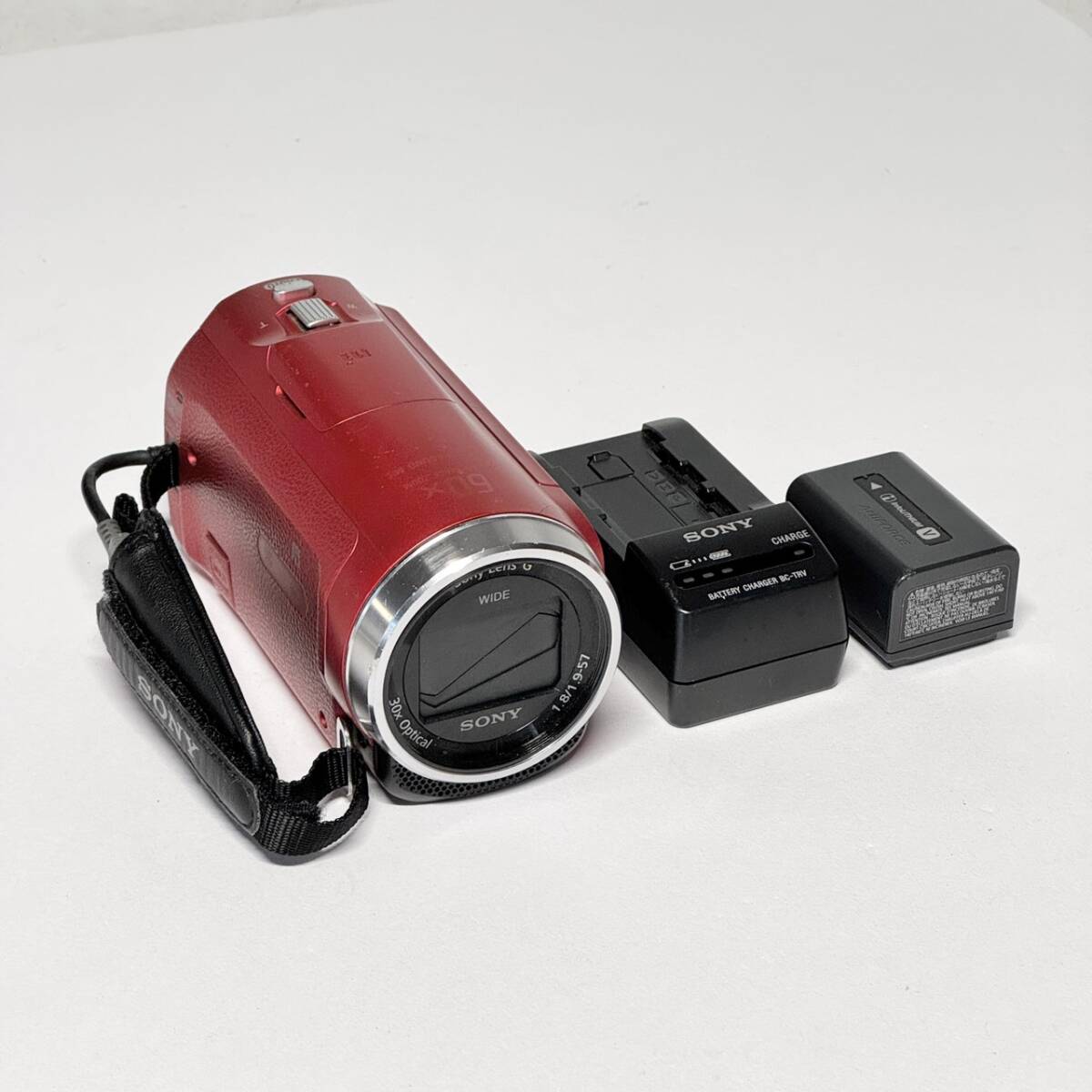 SONY ソニー ビデオカメラ Handycam ハンディカム HDR-CX680 光学30倍 R 赤拍卖