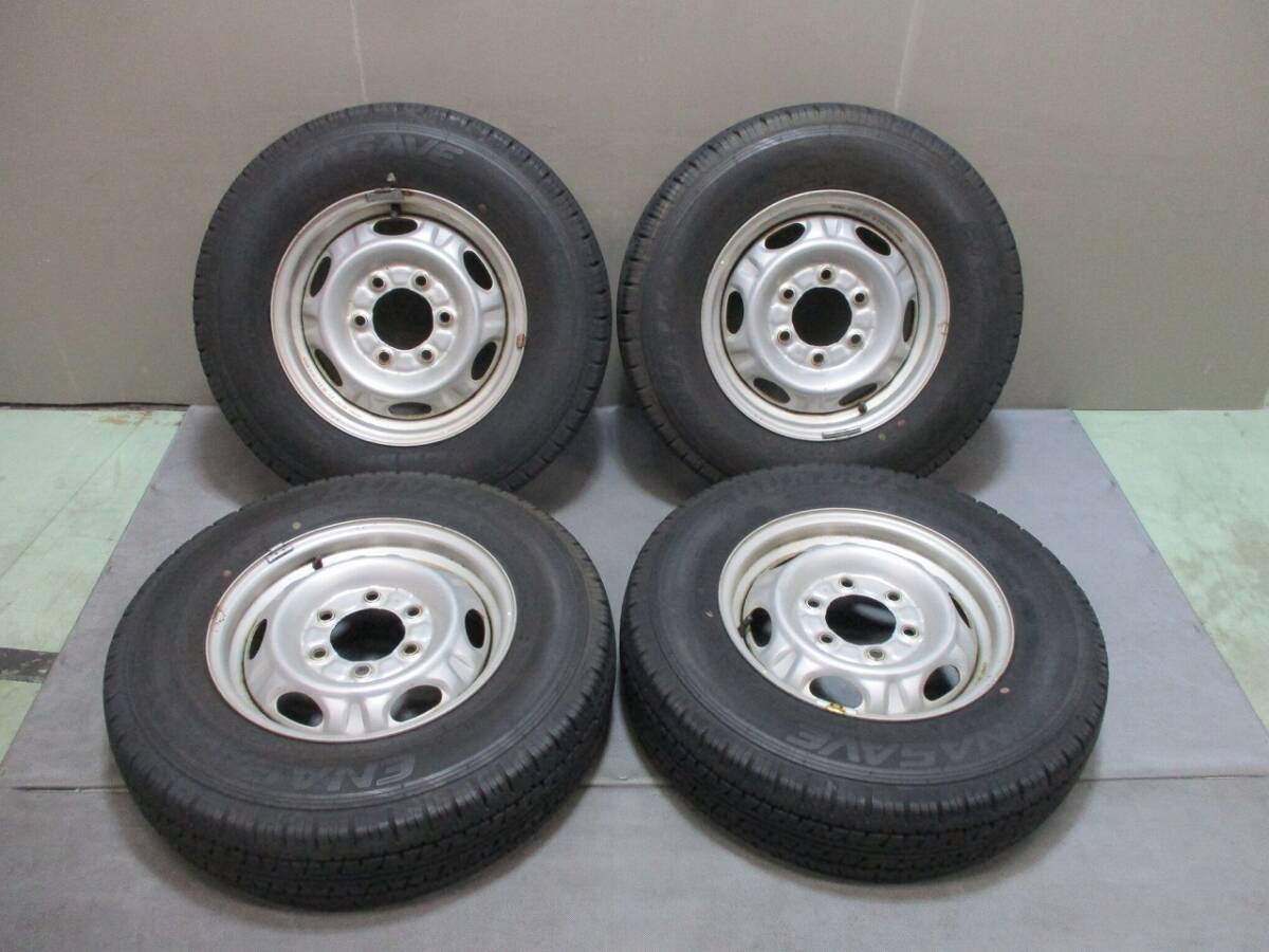 日産純正 キャラバン 195/80R15 107/105L LT スチール 4本拍卖