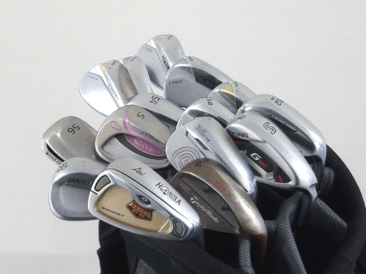 ■ウェッジまとめ売りセット 15本■中古アソート■本間ゴルフ■クリーブランド■フォーティーン■ピン■1円~拍卖