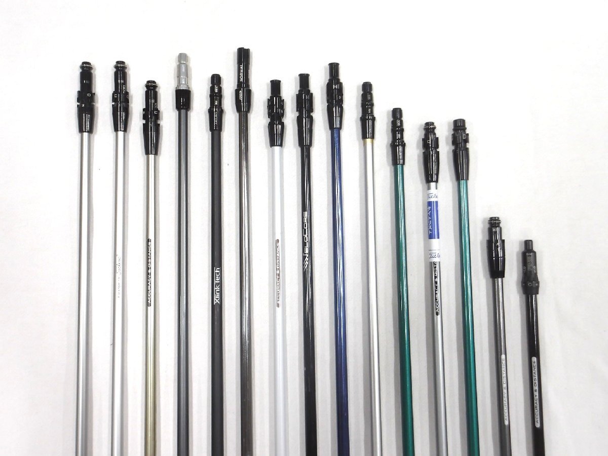 ■スリーブソケット付きシャフトまとめ売り 15本■ピン■キャロウェイ■テーラーメイド■中古アソート■1円~拍卖
