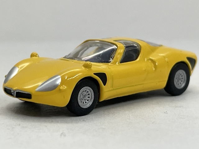 ■★サークルKサンクス アルファロメオ ミニチュアカーコレクション 33 Stradale(イエロー/KYOSHO/1:100スケール)拍卖