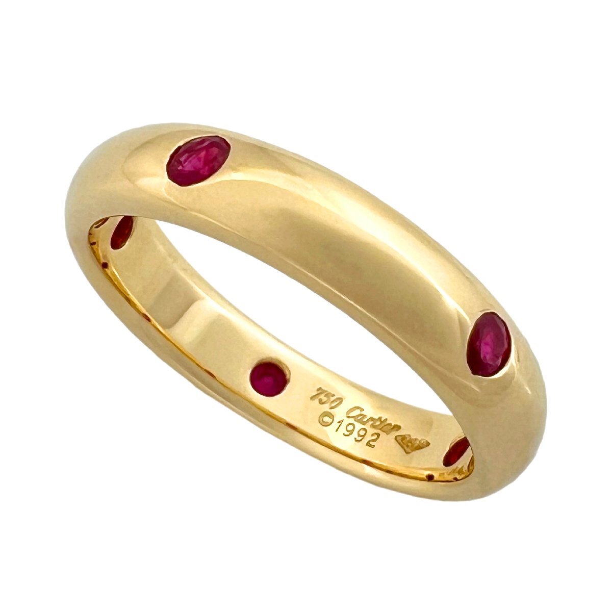 CARTIER カルティエ リング ステラ ルビー 750 K18 YG イエローゴールド 50 指輪拍卖