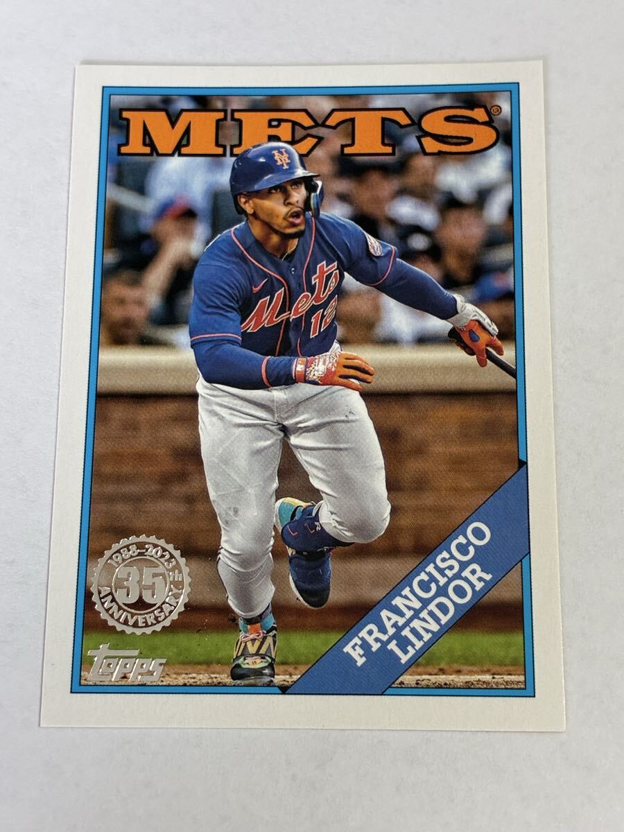 フランシスコ リンドーア FRANCISCO LINDOR 2023 TOPPS SERIES 1 1988 TOPPS INSERT インサート METS ニューヨーク メッツ 即決拍卖