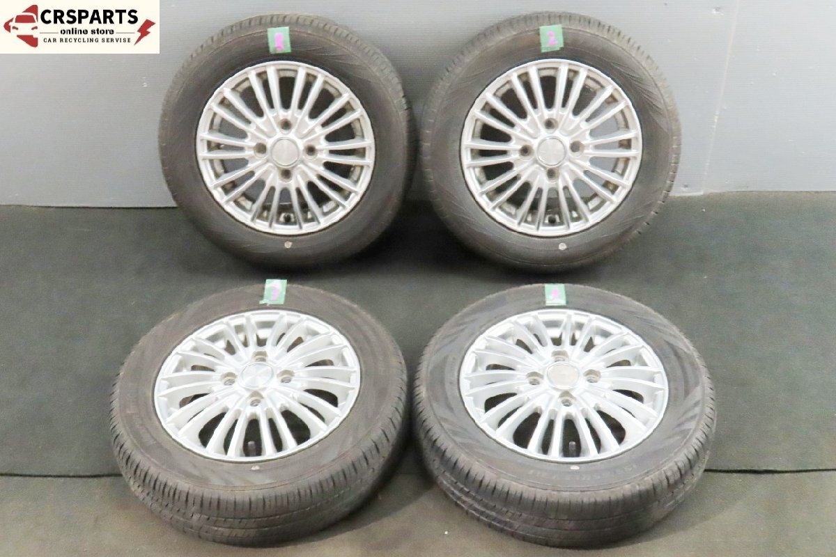 【即決! 即日発送可】LEBEN 13× 4.0J インセット +43 ホイール 4本セット オンロード Maxrun Efficla タイヤ付 中古 T267拍卖