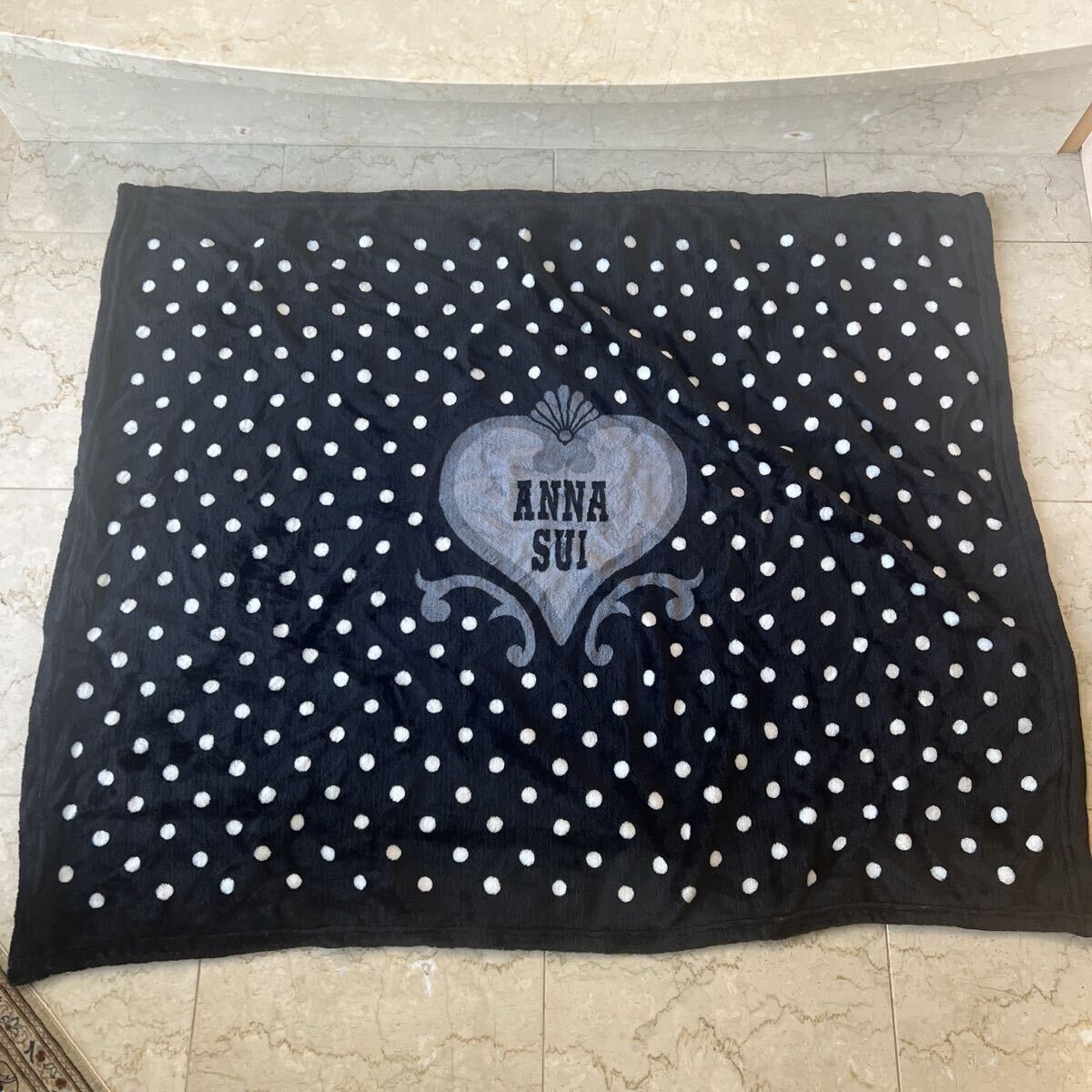 ANNA SUIアナスイ★ノベルティ ひざ掛け ブランケット USED♪拍卖
