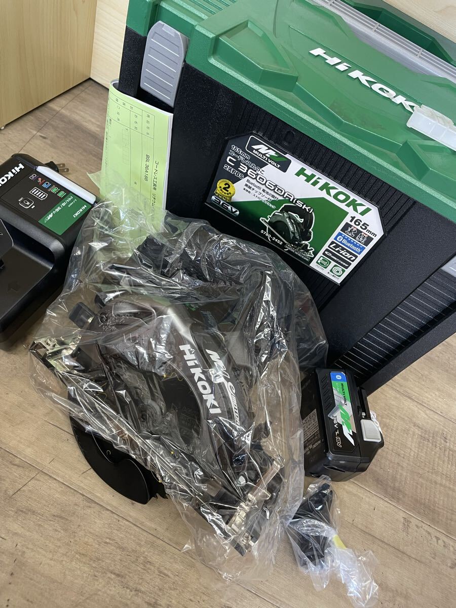 美品 本体確認のみ HiKOKI(ハイコーキ) 36V 165mm 充電式丸ノコ C3606DA(SK)(2XPBS) 拍卖