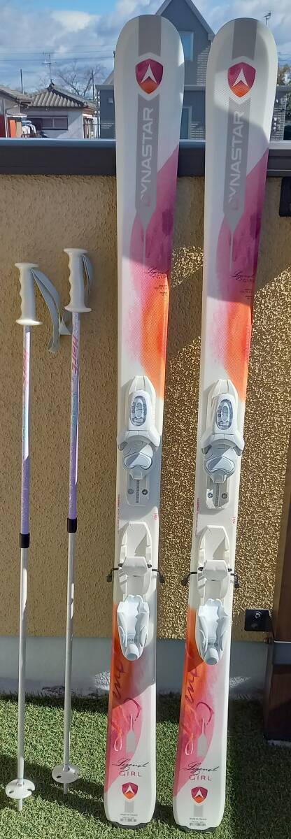DYNASTAR LEGEND GIRL KID-X 140cm 2019年モデル 1日のみ使用+伸縮式ストック(70cm~105cm)中古品拍卖
