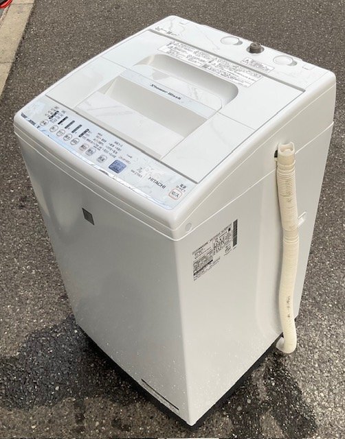 【RKGSE-273】特価!日立/7kg/全自動洗濯機/NW-Z70E5/中古品/2019年製/店頭引取推奨商品/弊社近隣配達も可/即決あり拍卖