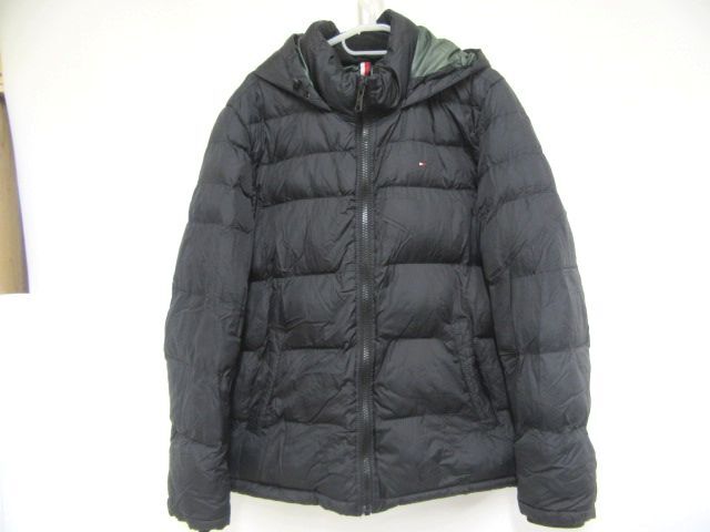 11461R◇TOMMY HILFIGER トミーヒルフィガー 中綿ジャケット L ブラック◇中古拍卖