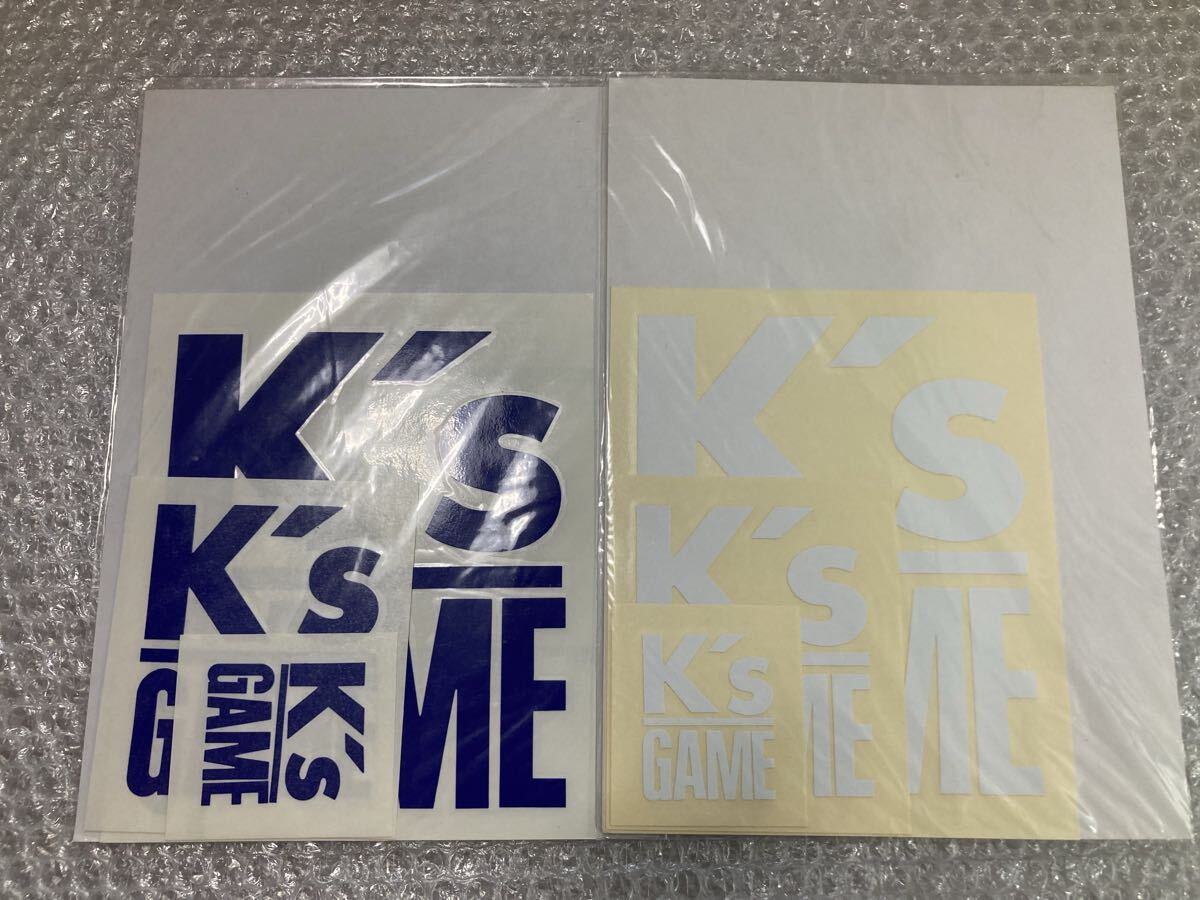 セール 当時物 白と青 K's GAME K's GARAGE ステッカー セット ケーズゲーム ケーズガレージ (岩城滉一 ハーレー クールス Z2 Z1拍卖