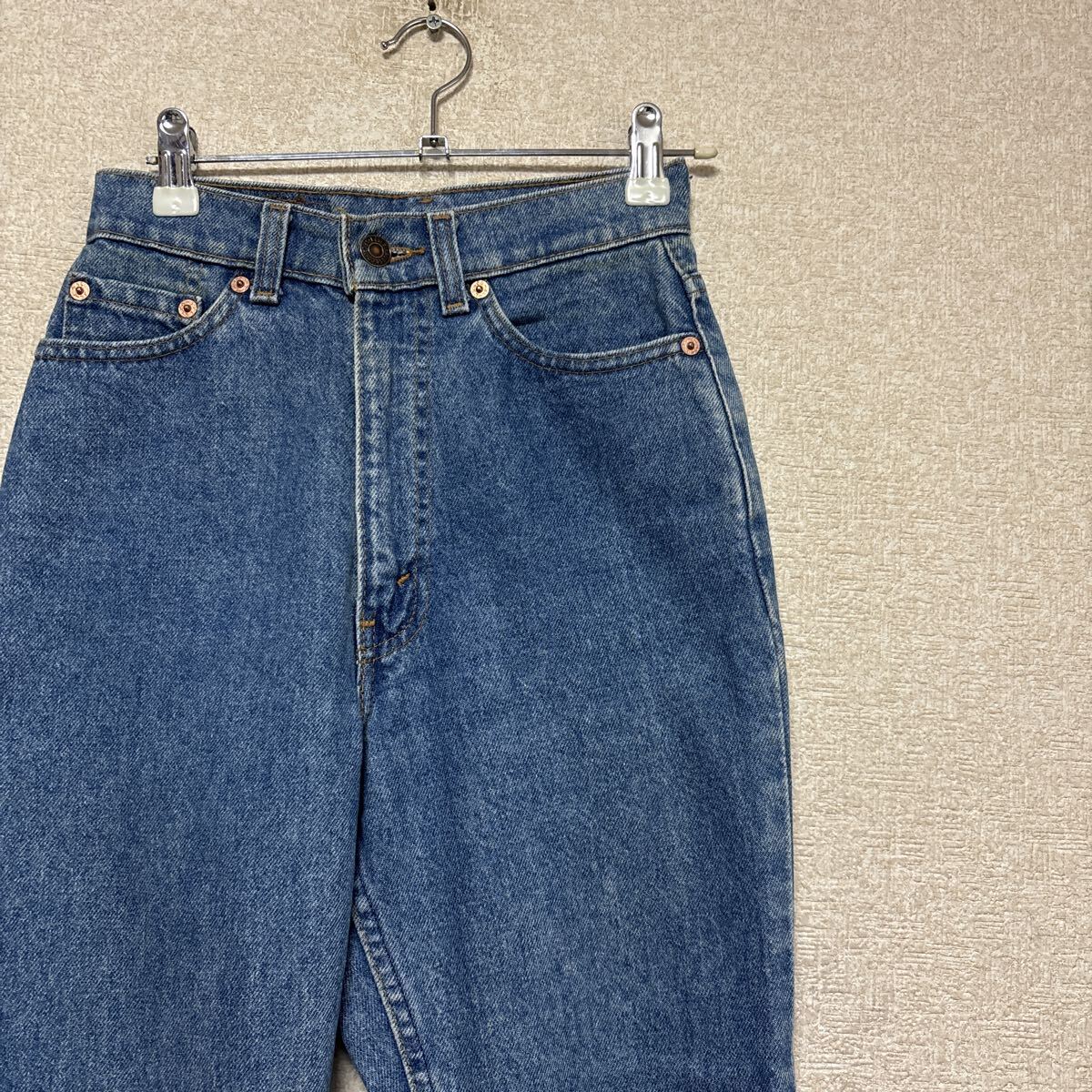 90s levi'sリーバイス USA製 W610-0217 W28L29 ビンテージ テーパードデニム レディースXSサイズ相当拍卖