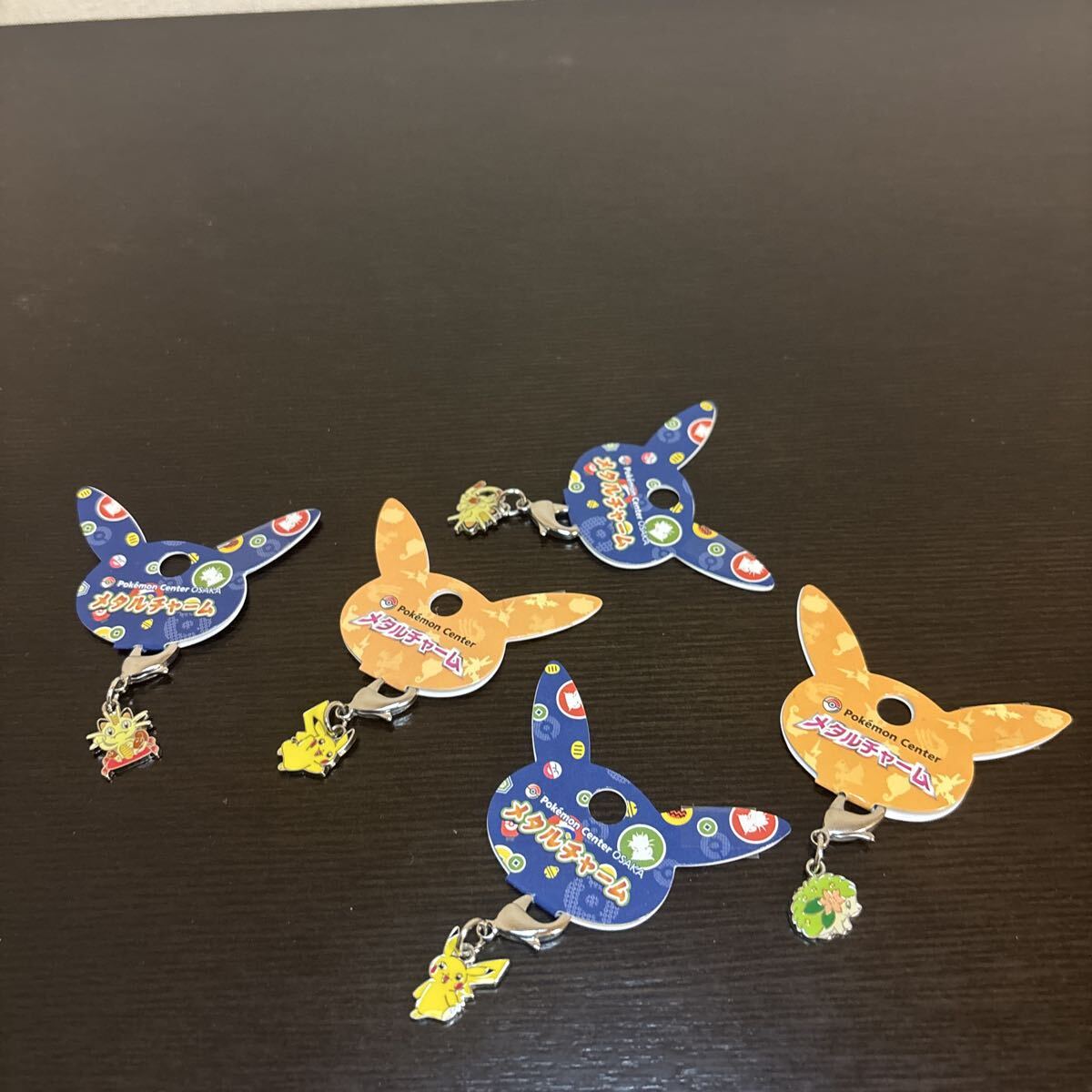 ポケモンセンター カスタマイズ キーリング メタルチャーム 5種 ピカチュウ てまねき ニャース シェイミ 未使用 ポケモン キーホルダー拍卖
