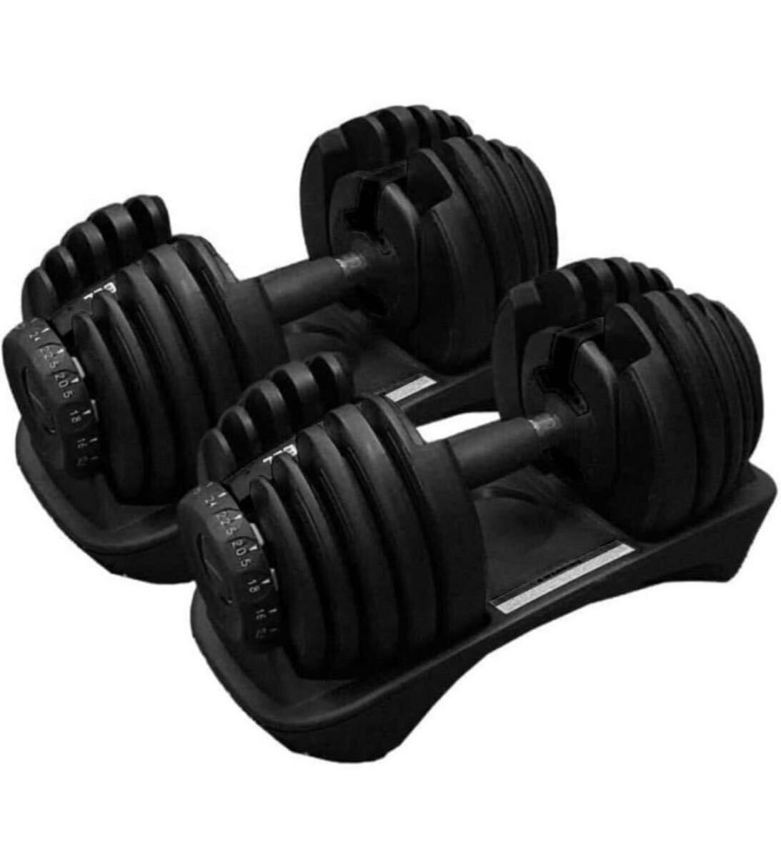 ダンベル 可変式 24kg 2個 計48kg 可変ダンベル バーベル 筋トレ ダンベルセット 可変式ダンベル拍卖