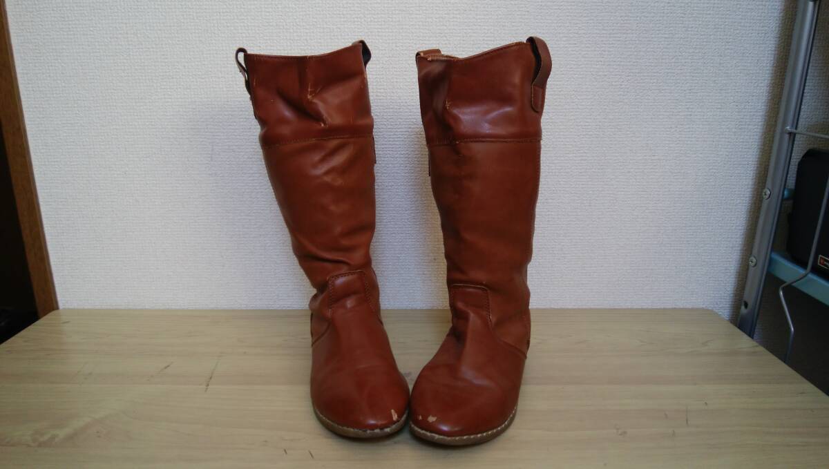 〇【中古品】ロングブーツ 靴底サイズ表記 13 ①拍卖