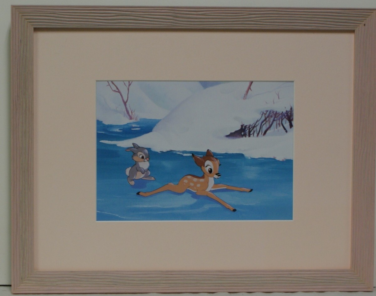 ・作者名: 作者不詳 ・画題: 「バンビ」 ・技法:(複製画) 〈413〉(H1-R4-6-25-13.2)拍卖