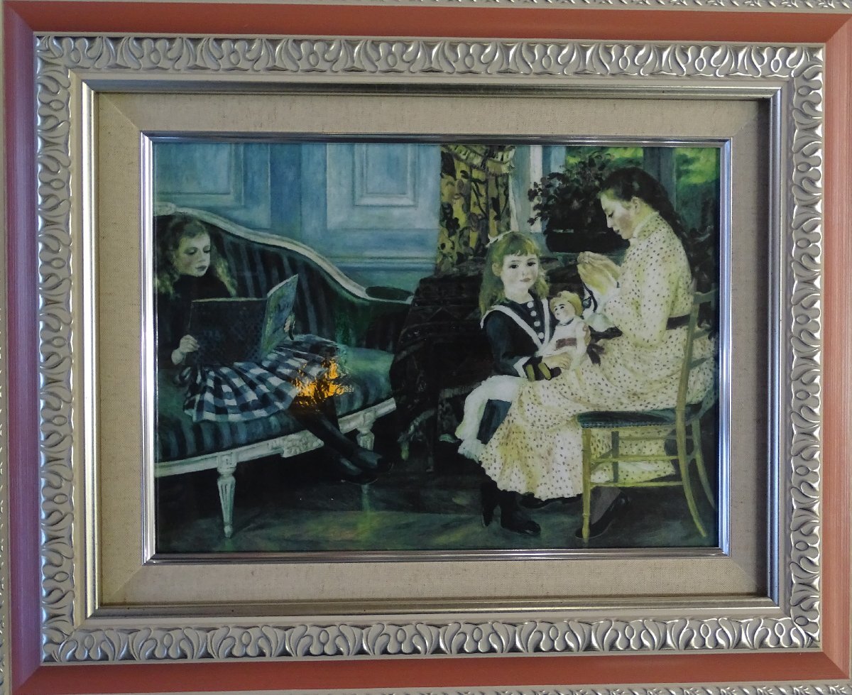 ・作者:オーギュスト ルノアール・画題:ブアールジュモンの子供たちの午後・技法:複製画 NO-6-1-28.5拍卖