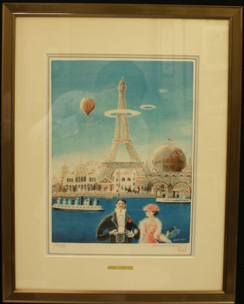 ・こうのこのみ 作 「巴里万国博覧会1900」(リトグラフ 31/280) (R4-5-1)拍卖