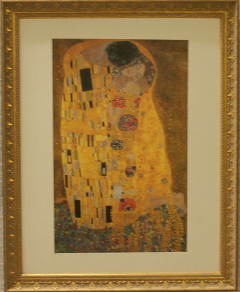 ・作者名:グスタフ・クリムト・画題:「接吻」技法:レプリカ(複製)〈349〉(A1-HIO-R4-6-25-15.8)拍卖