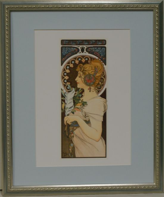 ・作者名:アルフォンス・ミュシャ ・作品名:「人物」(レプリカ) 〈421〉(H1-R4-6-20-18.0) 拍卖