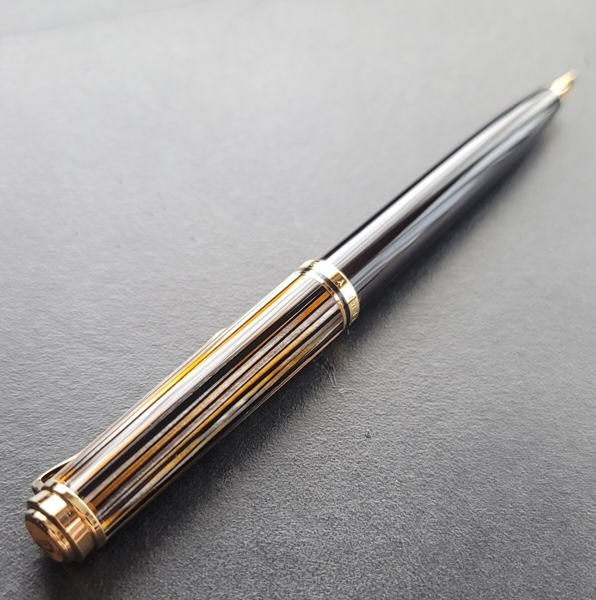 K800 茶縞 tortoiseshell brown Pelikan ペリカン トータスシェル ブラウン #希少 人気 M800 M600 万年筆 スーベレーン souveran拍卖