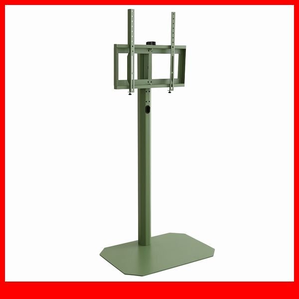 テレビ台★新品/美しいフォルムの八角壁寄せテレビスタンド ハイタイプ/32~65インチ/コーナー対応 スイング 首振り機能/グリーン/a2拍卖