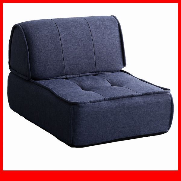 ソファ クッション★新品/フロアクッション 1人掛け 座面+背もたれ セット/布製 ポケットコイル 安心の日本製 完成品/ブルー/a2拍卖
