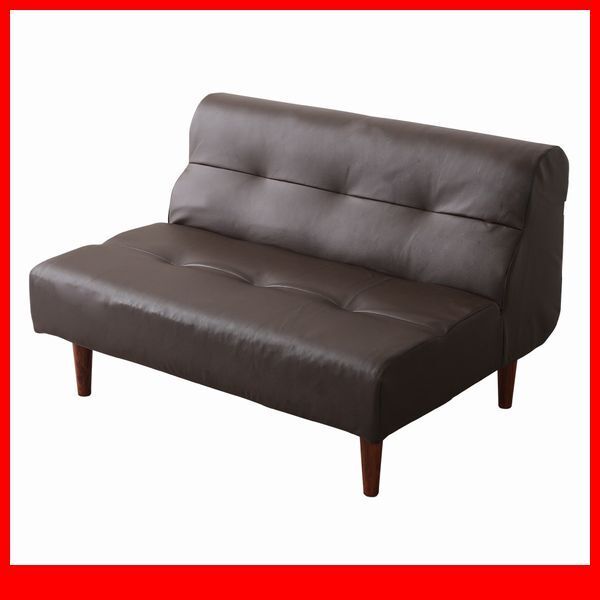 ソファ★新品/リビングダイニング ダブルソファ ワイド幅/PVCレザー 合皮 ポケットコイル ハイタイプ ロータイプ/日本製/ブラウン/a3拍卖