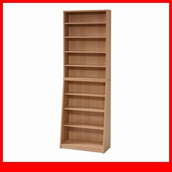 本棚★大容量収納ラック 幅60cm 本体/本棚 飾り棚 薄型 スリム 壁面収納 収納家具 木製/リビング 事務所/ナチュラル/YHKA-0214/限定/a3拍卖
