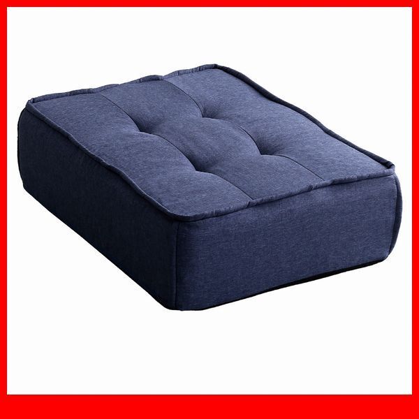 ソファ クッション★新品/フロアクッション 1人掛け 座面/ファブリック ポケットコイル 安心の日本製 完成品/ブルー/a2拍卖