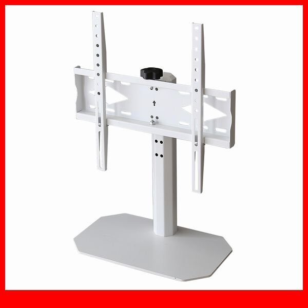 テレビ台★新品/卓上ミニテレビスタンド スイングタイプ/32~50インチTV対応 高さ調整 首振り機能 耐震/ホワイト/a3拍卖