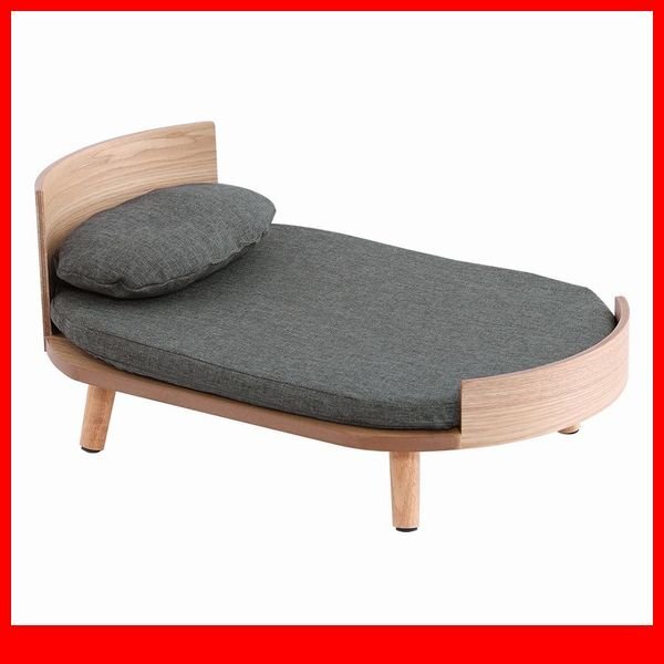 ペット用品★新品/脚付きペットベッド まくらタイプ 天然木製/犬 猫 兼用/ナチュラル/a3拍卖