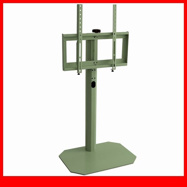 テレビ台★新品/北欧インテリア 八角壁寄せテレビスタンド ロータイプ/32~65型TV対応 コード一体型収納 首振り機能/グリーン/a2拍卖