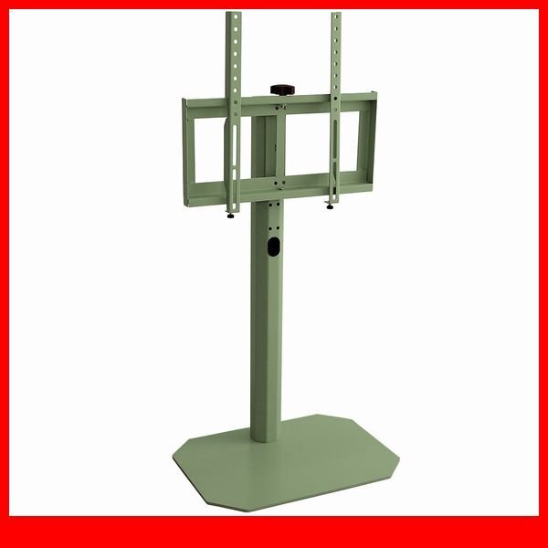 テレビ台★新品/大人かわいいインテリア 八角壁寄せテレビスタンド ロータイプ/32~65型TV対応 コード一体型収納 首振り機能/グリーン/a2拍卖