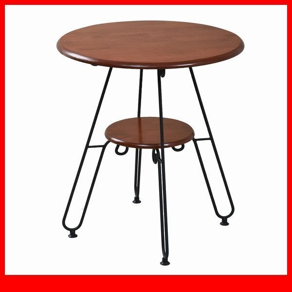 ダイニングテーブル★ヨーロッパ風 アイアン家具 ダイニングテーブル/カフェ 丸テーブル/姫系 欧州 アンティーク調/黒 茶/iria-0051/a1拍卖
