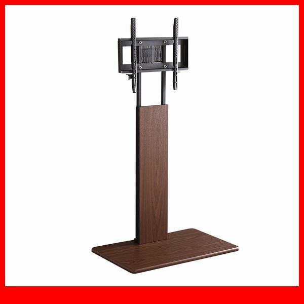 テレビ台★壁寄せテレビスタンド ハイ 固定タイプ/32~60インチ/シンプル 省スペース 高さ調整可/ウォールナット/新品 即決 特価 最安値/a1拍卖