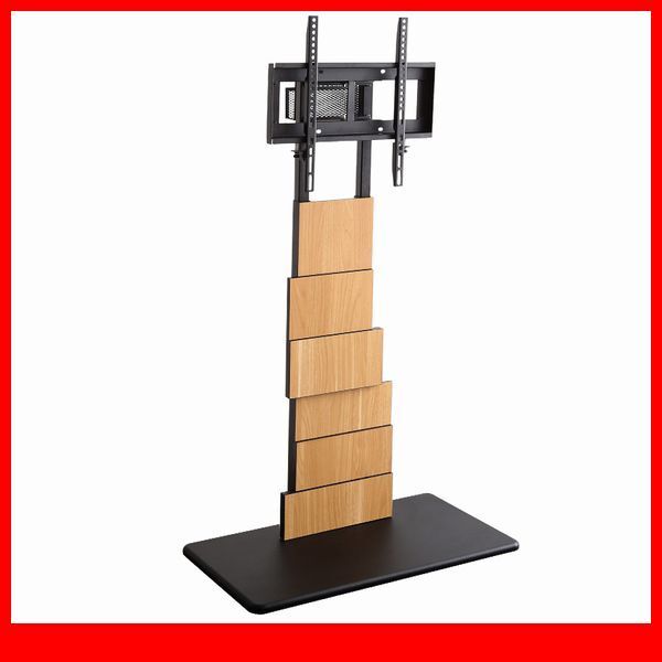 テレビ台★アート作品のような デザインテレビスタンド/ハイ 高さ調整可/ワイドスイング 首振り/32~55インチ/シャビーオーク/a1拍卖