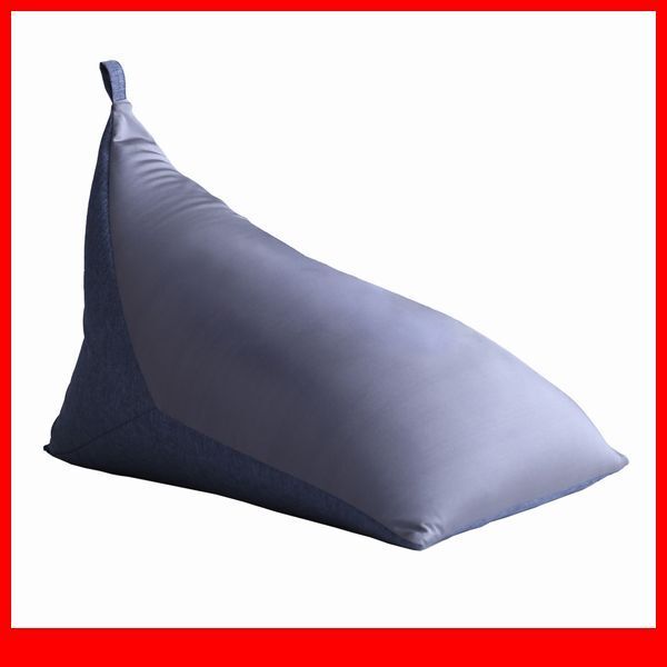 クッション★新品/コンパクトビーズクッション/座る もたれる 寝転ぶ 抱える/軽量 取っ手付き/安心の日本製 完成品/ブルー/特価/a1拍卖