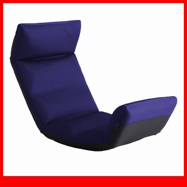 座椅子★新品/マルチリクライニング座椅子/ヘッド 背もたれ フット 14段階/アップスタイル/安心の日本製/ブルー/a1拍卖