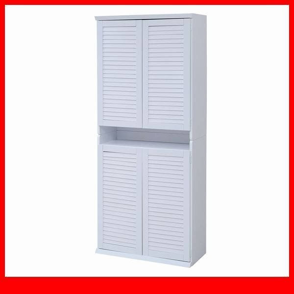 下駄箱★ルーバーシューズボックス 幅75cm 2個組/靴箱 シューズラック 下足入れ/縦横自在 薄型 可動棚/ホワイト 白家具/SGTA-0102SET/a4拍卖