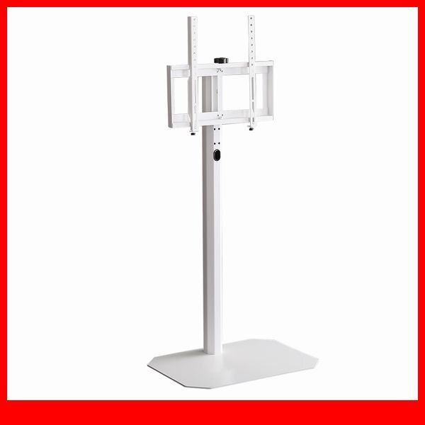 テレビ台★新品/美しいフォルムの八角壁寄せテレビスタンド ハイタイプ/32~65インチ/コーナー対応 スイング 首振り機能/ホワイト/a4拍卖