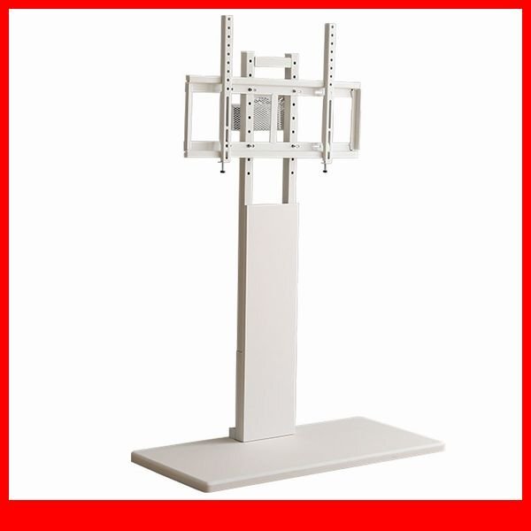 テレビ台★新品/最大100インチ対応 頑丈テレビスタンド/32~100インチ対応 高さ調整可能 シンプル スリム 省スペース/ホワイト/a4拍卖