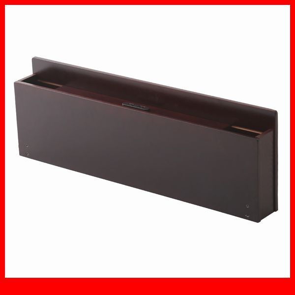 オプション品★パイン材脚付きすのこベッド リリッタ専用宮棚 単品 セミダブル用/コンセント付き/ブラウン/a1拍卖