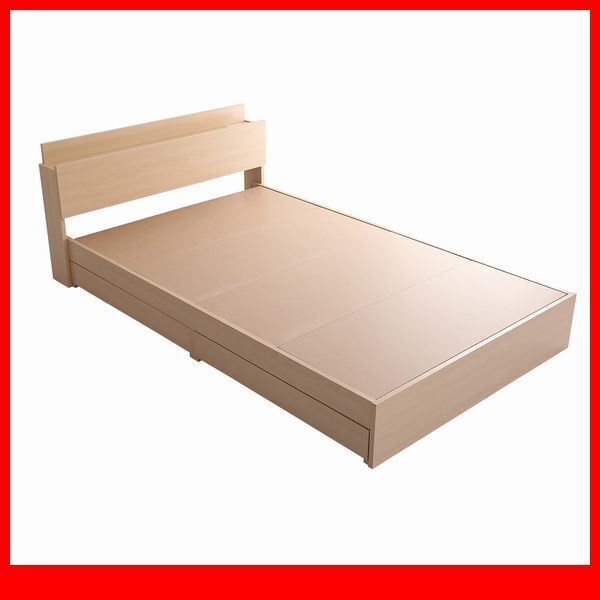 ベッド★宮棚 収納付きヴィンテージチェストベッド フレームのみ シングル/引き出し2杯 2口コンセント付き/木目調 オーク/限定品 特価/a2拍卖