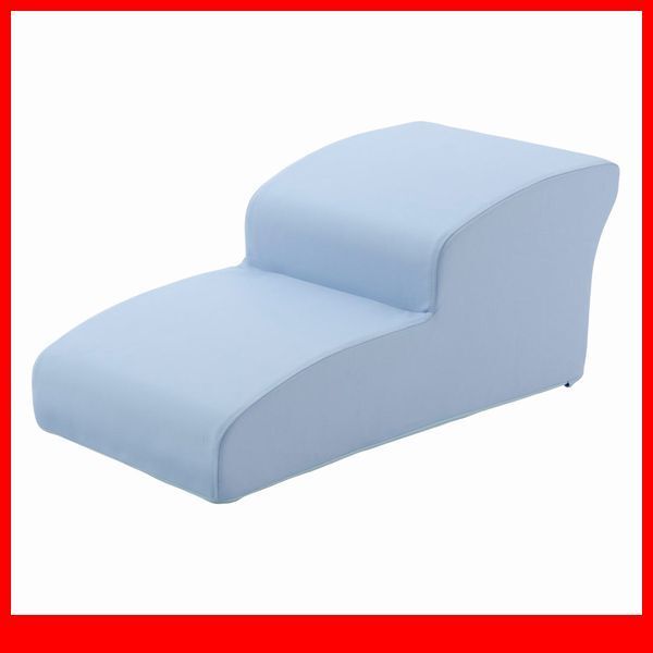 ペット用品★ドッグステップ 犬用階段2段タイプ/小型 中型犬用 豆柴 他/ソファ ベッドの上り下り/日本製 PVCレザー 完成品/ライトブルー/a4拍卖