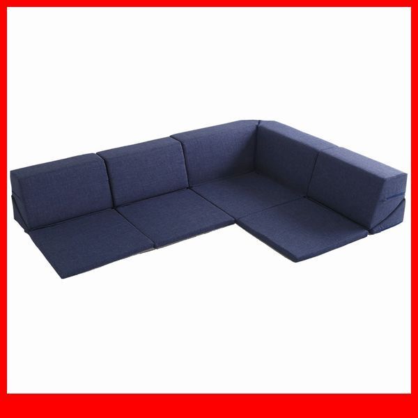 ソファ★新品/組み替え自由なフロアソファ コーナーソファ/4パーツ1セット/リクライニング ローテーブル こたつで/日本製 布地/ネイビー/a4拍卖